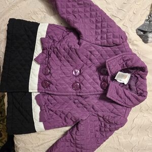 Purple Quilted Kids Jacket